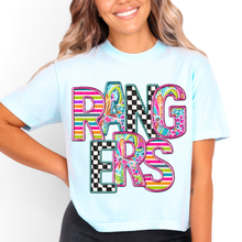 Load image into Gallery viewer, Bright Stripe Floral Checker Mascots Dropdown TRANSFER CSD MAY 25