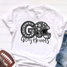 Load image into Gallery viewer, Go Greyhounds Helmet Faux Rhinestones TRANSFER CSD