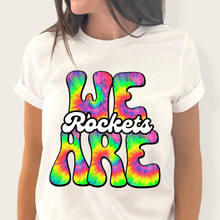 Load image into Gallery viewer, We Are Rainbow Tie Dye Mascot DROPDOWN TRANSFER