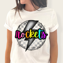 Load image into Gallery viewer, Checkered Bolt Rainbow Mascot DROPDOWN TRANSFER