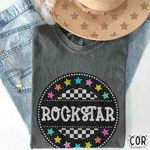 Load image into Gallery viewer, Colorful Checkered Stars Mascot DROPDOWN TRANSFER COR