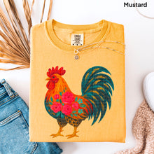 Load image into Gallery viewer, Rooster Red Floral TRANSFER SDD APR