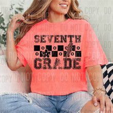 Load image into Gallery viewer, Grades Checkered Floral Bolt Blk Dropdown TRANSFER SBB