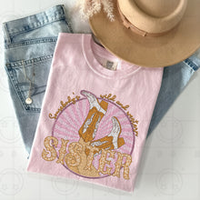 Load image into Gallery viewer, Somebody’s Wild & Western Title Boots Faux Embroidery Dropdown TRANSFER HMWK FEB 25