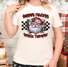 Load image into Gallery viewer, Santa’s Favorite Occupation Faux Embroidery (DROPDOWN) TRANSFER CAP