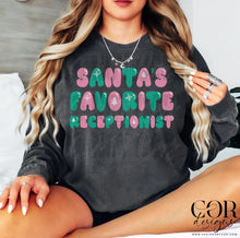 Load image into Gallery viewer, Santa's Favorite Pink And Green Dropdown TRANSFER COR