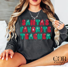 Load image into Gallery viewer, Santa's Favorite Red And Green Dropdown TRANSFER COR