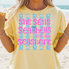 Load image into Gallery viewer, She Sells Seashells By The Seashore DROPDOWN TRANSFER IRENE APR 26