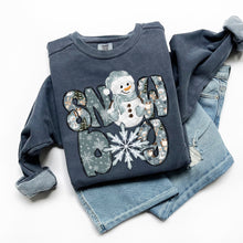Load image into Gallery viewer, Snow Day Doodle Snowman & Snowflakes Alpha TRANSFER SDD NOV 25