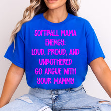 Load image into Gallery viewer, Baseball/Softball Mama Energy Color Dropdown TRANSFER VIRGO MAR 25