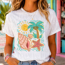 Load image into Gallery viewer, Summer Beach Doodles Conch Shell TRANSFER UAC MAY 26