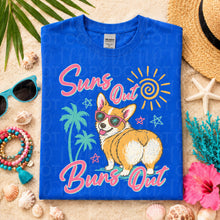 Load image into Gallery viewer, Suns Out Buns Out Corgi In Sunglasses TRANSFER UAC MAY 26