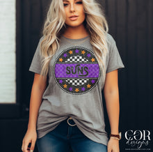 Load image into Gallery viewer, Star Checkered Circle Mascots DROPDOWN TRANSFER COR