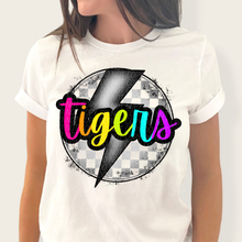 Load image into Gallery viewer, Checkered Bolt Rainbow Mascot DROPDOWN TRANSFER