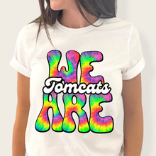 Load image into Gallery viewer, We Are Rainbow Tie Dye Mascot DROPDOWN TRANSFER
