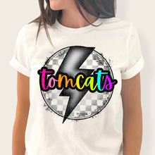 Load image into Gallery viewer, Checkered Bolt Rainbow Mascot DROPDOWN TRANSFER
