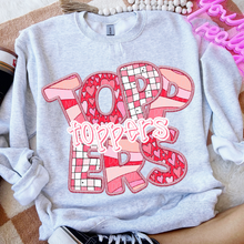 Load image into Gallery viewer, Heart Checkered Mascots Faux Embroidery DROPDOWN TRANSFER CSD JAN 25