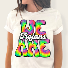 Load image into Gallery viewer, We Are Rainbow Tie Dye Mascot DROPDOWN TRANSFER