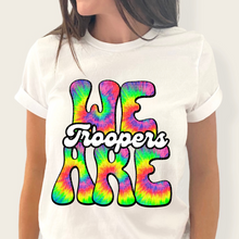 Load image into Gallery viewer, We Are Rainbow Tie Dye Mascot DROPDOWN TRANSFER