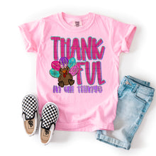 Load image into Gallery viewer, Thankful In All Things Camo & Colorful Pink Turkey DROPDOWN TRANSFER SDD OCT 25