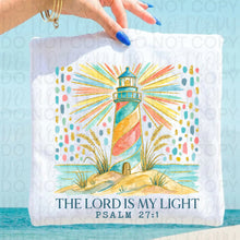 Load image into Gallery viewer, The Lord In My Light Psalm 27:1 Lighthouse TRANSFER UAC MAY 26