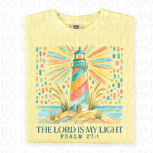 Load image into Gallery viewer, The Lord In My Light Psalm 27:1 Lighthouse TRANSFER UAC MAY 26