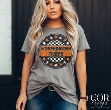 Load image into Gallery viewer, Star Checkered Circle Mascots DROPDOWN TRANSFER COR