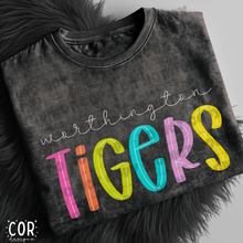 Load image into Gallery viewer, Neon Bright Line Tigers DROPDOWN TRANSFER COR