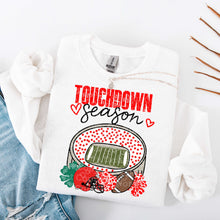 Load image into Gallery viewer, Touchdown Season Hearts Distressed Stadium Color DROPDOWN TRANSFER IRENE JULY 26