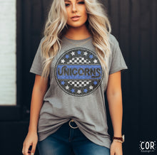 Load image into Gallery viewer, Star Checkered Circle Mascots DROPDOWN TRANSFER COR