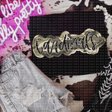 Load image into Gallery viewer, Camo Faux Applique Teams DROPDOWN TRANSFER ECHT JUNE