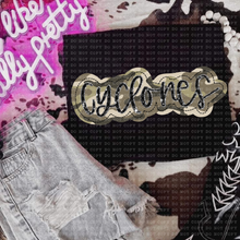 Load image into Gallery viewer, Camo Faux Applique Teams DROPDOWN TRANSFER ECHT JUNE