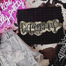 Load image into Gallery viewer, Camo Faux Applique Teams DROPDOWN TRANSFER ECHT JUNE