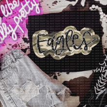 Load image into Gallery viewer, Camo Faux Applique Teams DROPDOWN TRANSFER ECHT JUNE