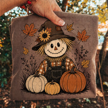 Load image into Gallery viewer, Vintage Fall Scarecrow & Pumpkins TRANSFER UAC JULY 26
