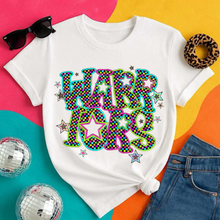 Load image into Gallery viewer, Neon Bright Checker Star Mascots Dropdown TRANSFER CSD MAY 25