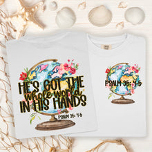 Load image into Gallery viewer, Whole World In His Hands TRANSFER SDD APR