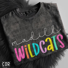 Load image into Gallery viewer, Neon Bright Line Wildcats DROPDOWN TRANSFER COR