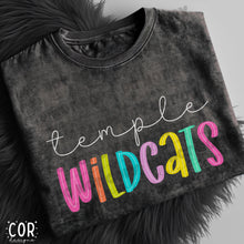 Load image into Gallery viewer, Neon Bright Line Wildcats DROPDOWN TRANSFER COR
