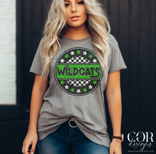 Load image into Gallery viewer, Star Checkered Circle Mascots DROPDOWN TRANSFER COR