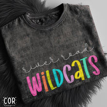 Load image into Gallery viewer, Neon Bright Line Wildcats DROPDOWN TRANSFER COR