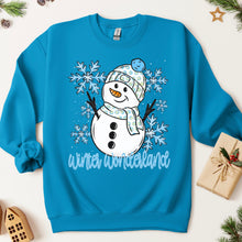 Load image into Gallery viewer, Winter Wonderland Snowman & Blue Snowflakes TRANSFER SDD NOV 25