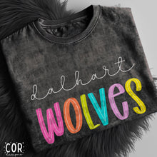 Load image into Gallery viewer, Neon Bright Line Wolves DROPDOWN TRANSFER COR