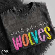 Load image into Gallery viewer, Neon Bright Line Wolves DROPDOWN TRANSFER COR