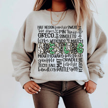 Load image into Gallery viewer, Wrestling Doodle Word Art COLOR DROPDOWN TRANSFER SDD