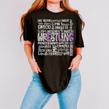 Load image into Gallery viewer, Wrestling Doodle Word Art COLOR DROPDOWN TRANSFER SDD