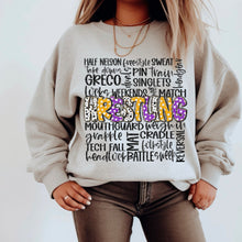 Load image into Gallery viewer, Wrestling Doodle Word Art COLOR DROPDOWN TRANSFER SDD