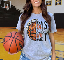 Load image into Gallery viewer, Basketball Leopard Faux Emb Sequin Mascot DROPDOWN TRANSFER CAP