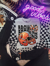 Load image into Gallery viewer, Football Rhinestone Helmet Bow Stacked DROPDOWN TRANSFER CAP