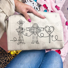 Load image into Gallery viewer, Be Mine Heart Lollipop Doodle Character DROPDOWN TRANSFER HMWK NOV 25
